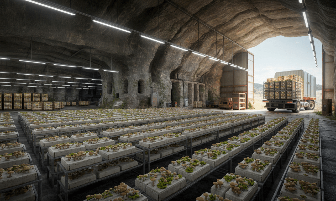 ten kraj przekształcił opuszczone kopalnie w nowoczesne farmy grzybów, które eksportuje do całej europy, wspierając lokalną gospodarkę i zrównoważony rozwój.