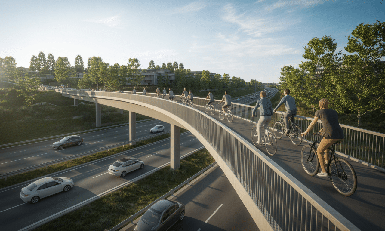 ten niewielki kraj zbudował innowacyjny most rowerowy nad autostradą, co przyczyniło się do zmniejszenia liczby wypadków o 70%. odkryj, jak ta inwestycja poprawiła bezpieczeństwo na drogach.