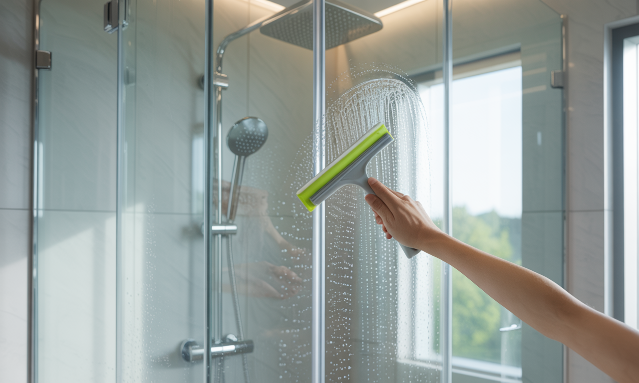 odkryj prosty nawyk po prysznicu, który skutecznie zapobiega powstawaniu kamienia na kabinie bez użycia środków chemicznych. naturalne i efektywne rozwiązanie dla czystej łazienki.