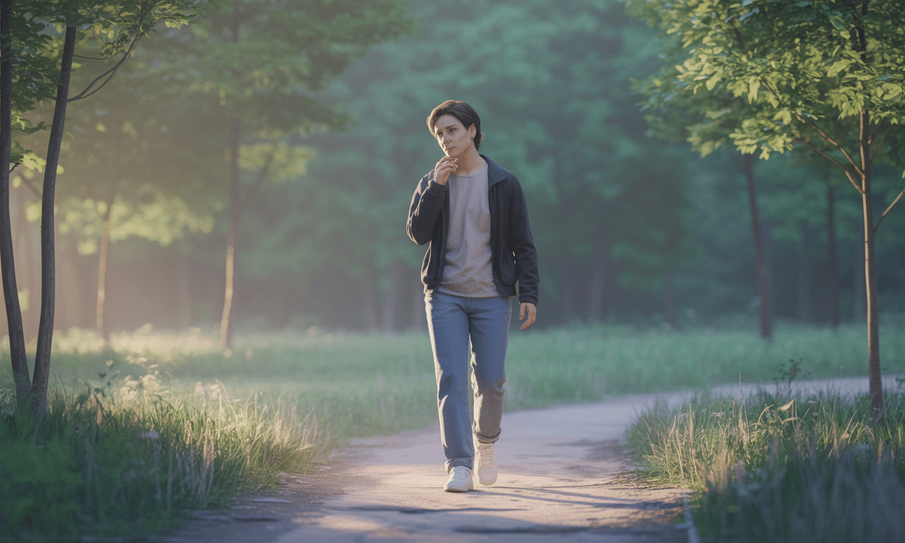 odkryj, jaki nawyk podczas spaceru może ujawnić, czy przetwarzasz swoje myśli, czy raczej od nich uciekasz. dowiedz się, jak świadomie korzystać z chwil na świeżym powietrzu, aby lepiej zrozumieć swój umysł.