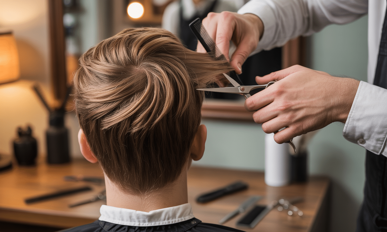 ten prosty trik z nożyczkami pozwala barberom nadać włosom naturalny kształt, ucząc się tego łatwo w domu.