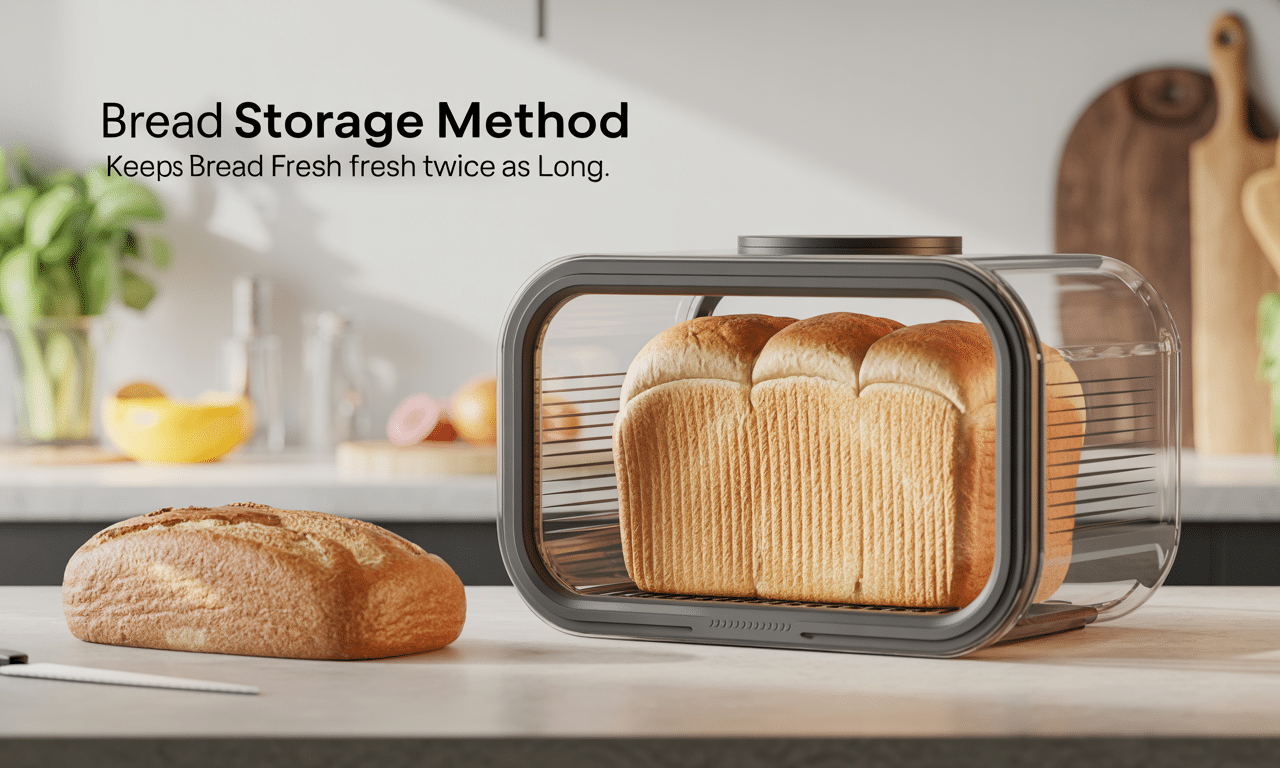 ten innowacyjny sposób przechowywania chleba utrzymuje jego świeżość aż dwa razy dłużej, zapewniając dłuższą przyjemność smakowania ulubionych wypieków.