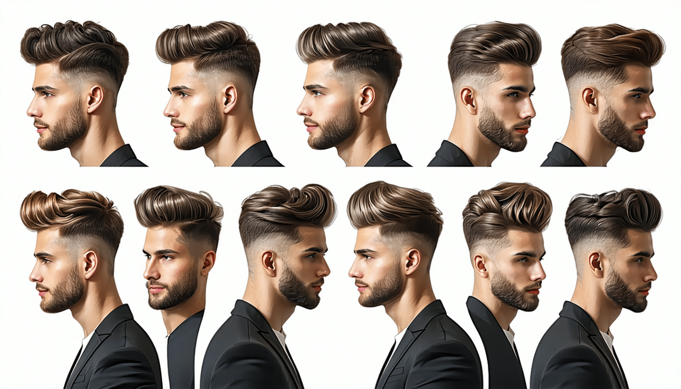ten strzyżenie skutecznie maskuje cofającą się linię włosów u mężczyzn, dodając pewności siebie i nowoczesnego stylu.