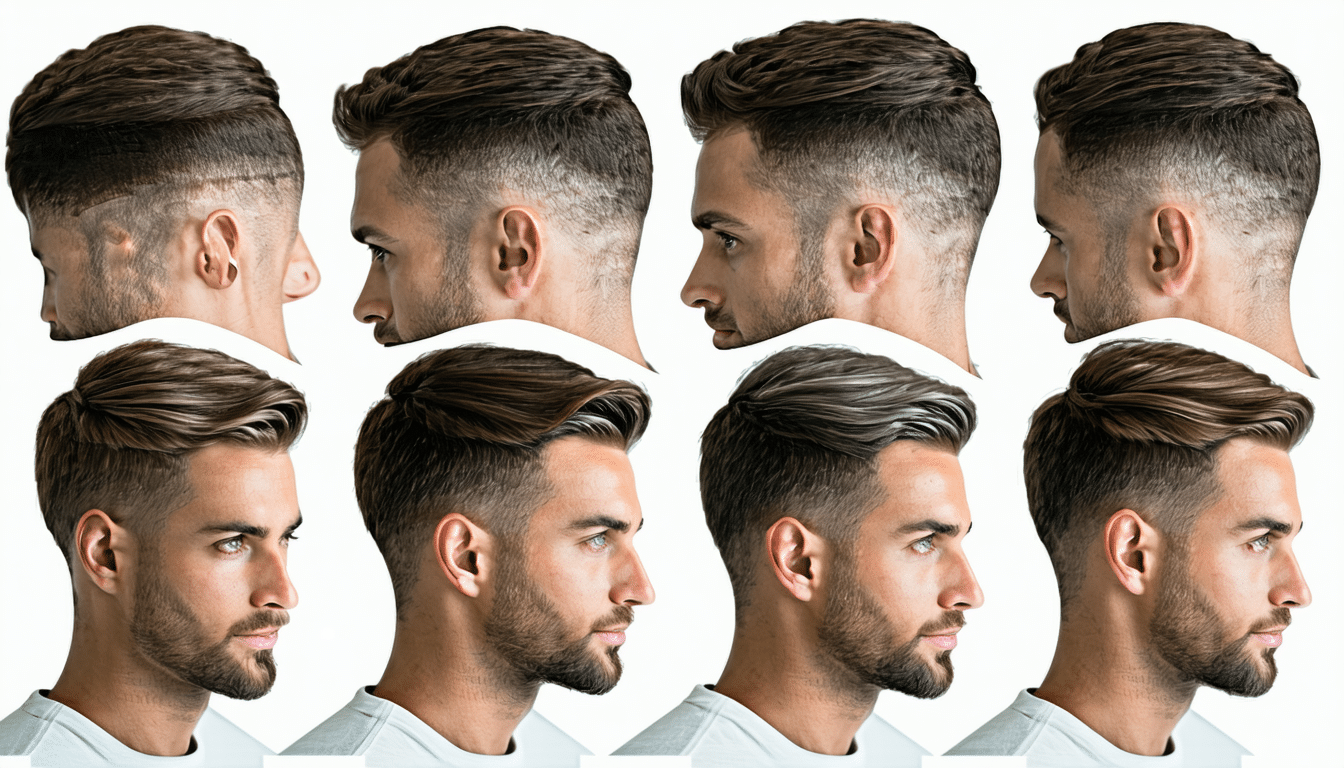 ten styl strzyżenia skutecznie maskuje przerzedzające się włosy na czubku głowy, zapewniając naturalny wygląd bez efektu sztuczności.