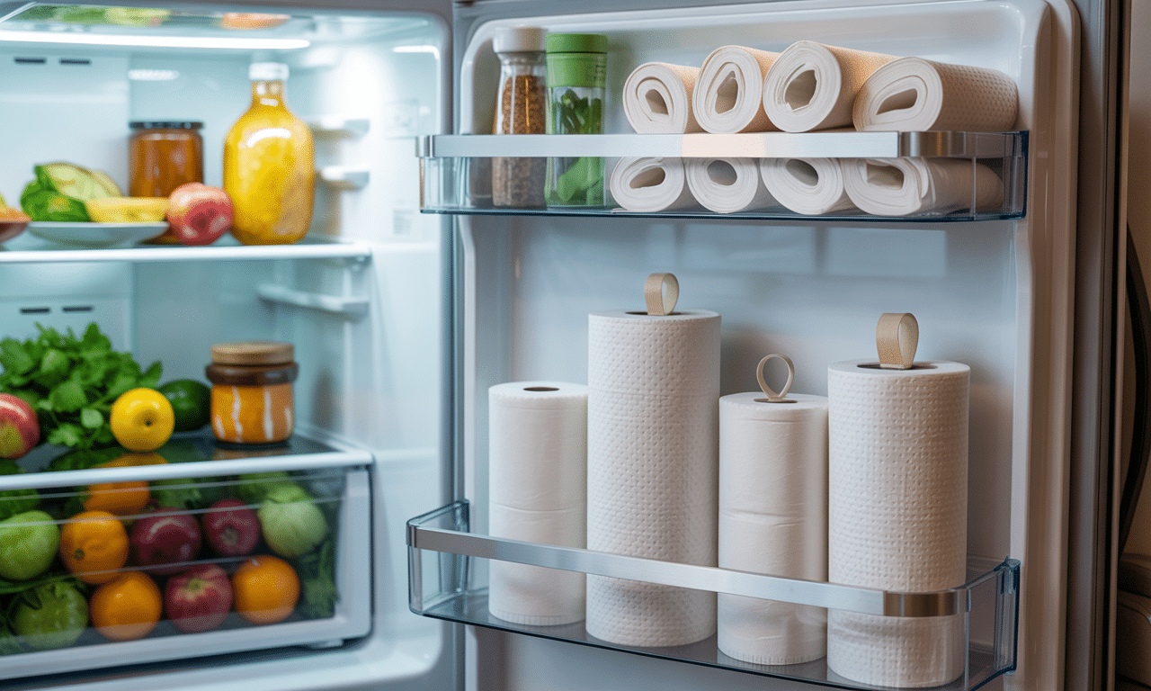 ten prosty trik z użyciem bibuły kuchennej sprawi, że twoja lodówka będzie pachniała świeżo i naturalnie, bez konieczności używania chemicznych odświeżaczy powietrza.