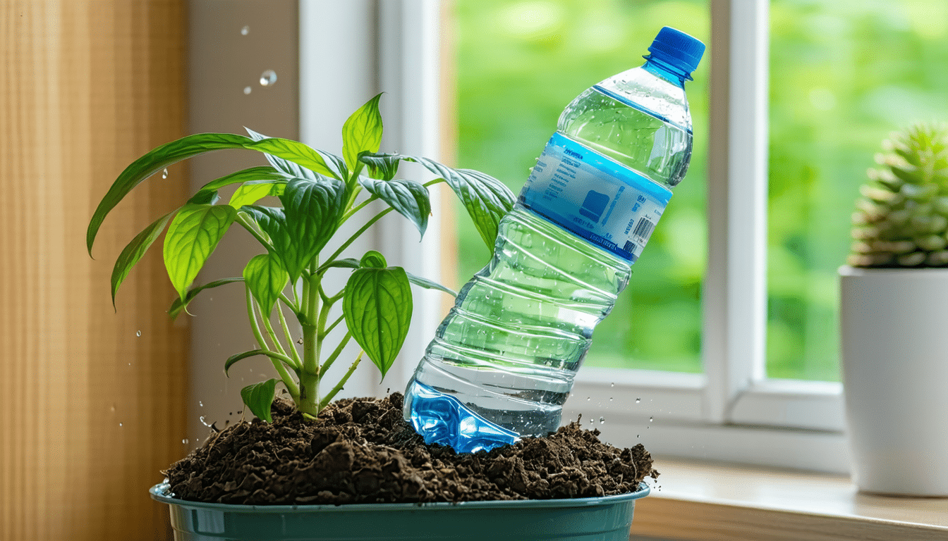 odkryj prosty trik z butelką pet, który pozwala nawadniać rośliny przez cały tydzień bez konieczności codziennego podlewania. idealne rozwiązanie dla zapracowanych ogrodników!
