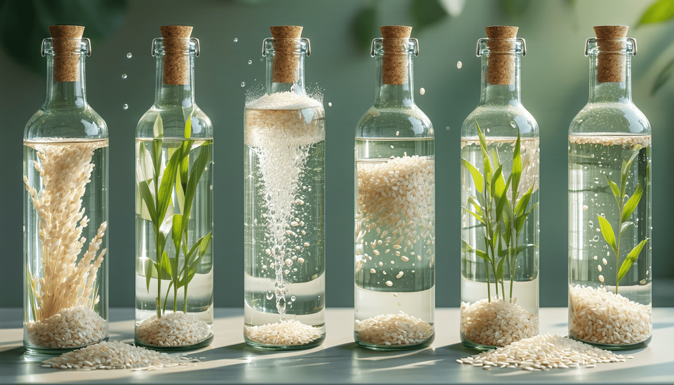 ten prosty trik z ziarnkami ryżu skutecznie czyści wąskie butelki i karafki od wewnątrz, usuwając trudnodostępne zabrudzenia i osady.