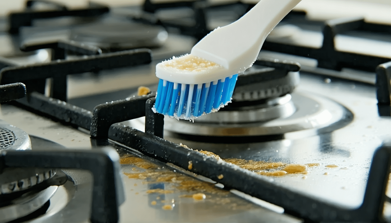 odkryj prosty trik ze szczoteczką do zębów, który skutecznie czyści szczeliny w kuchence, zapewniając nieskazitelną czystość lepiej niż inne metody.