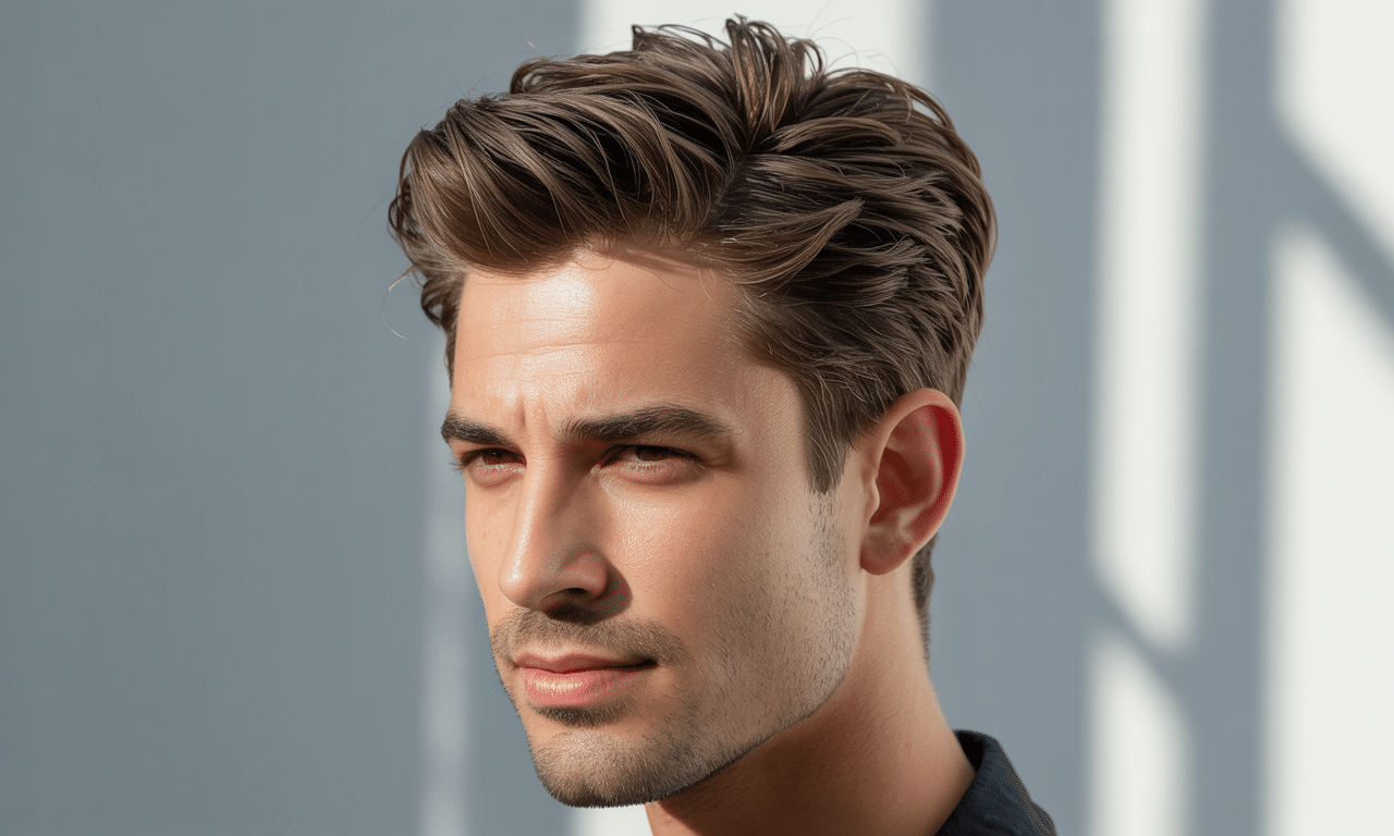 ten typ fryzury to idealny wybór dla mężczyzn, którzy pragną wyglądać schludnie i stylowo bez zbędnego wysiłku.