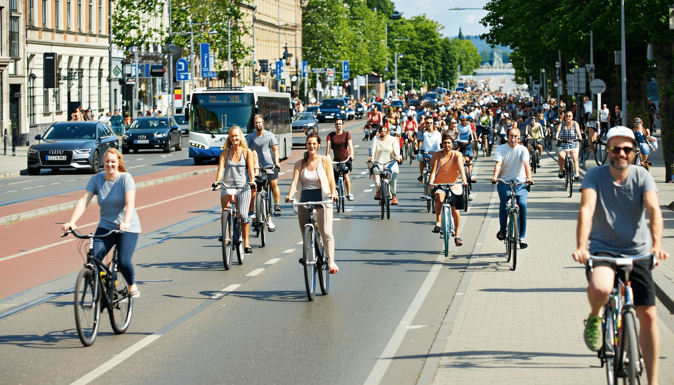 w kopenhadze rowerzyści stanowią 62% ruchu drogowego, przewyższając liczbę samochodów i autobusów razem wziętych. odkryj, jak rowery dominują w tym nordyckim mieście.