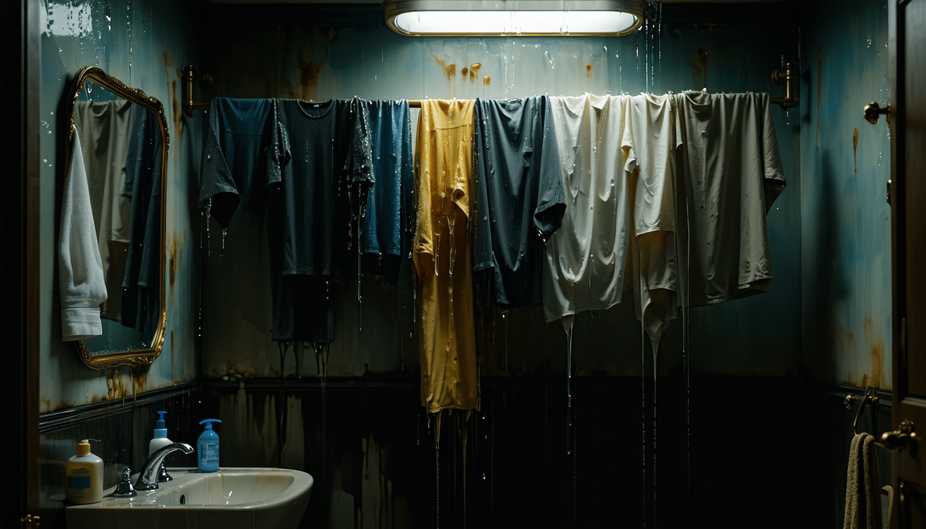 dowiedz się, jakie skutki może mieć wieszanie mokrych ubrań w łazience. wilgoć i pleśń – konsekwencje, których często nie zauważamy, a które mogą zagrażać twojemu zdrowiu i domowi.