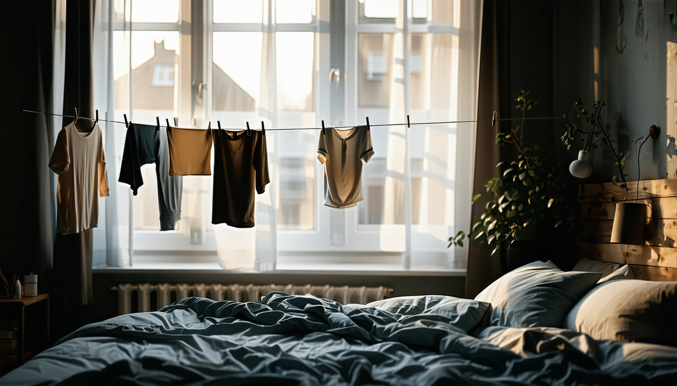 wieszałam ubrania do suszenia w sypialni i nie zdawałam sobie sprawy, jak bardzo wpływa to na wilgotność powietrza i jakość snu. dowiedz się, jakie skutki może mieć suszenie ubrań w sypialni dla twojego zdrowia i komfortu.