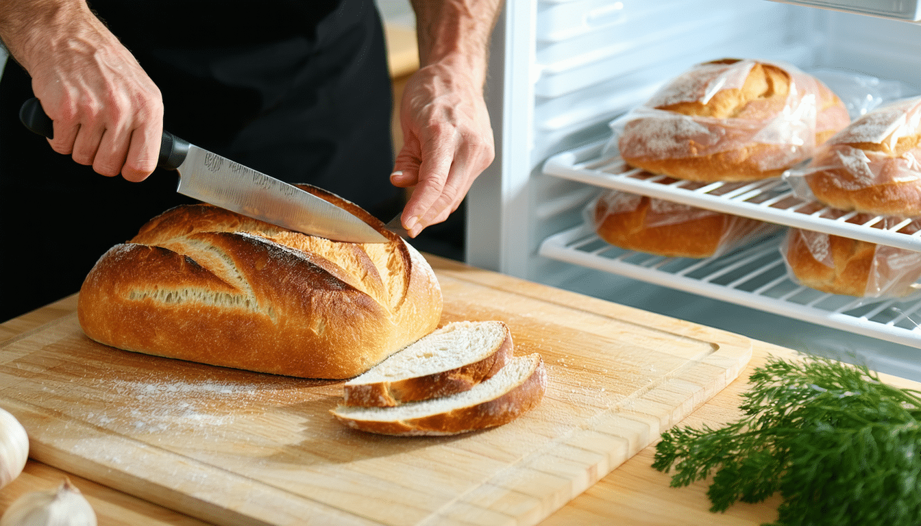 odkryj, dlaczego warto kroić chleb przed zamrożeniem i rozmrażać go plasterek po plasterku, aby zachować świeżość i smak na dłużej.
