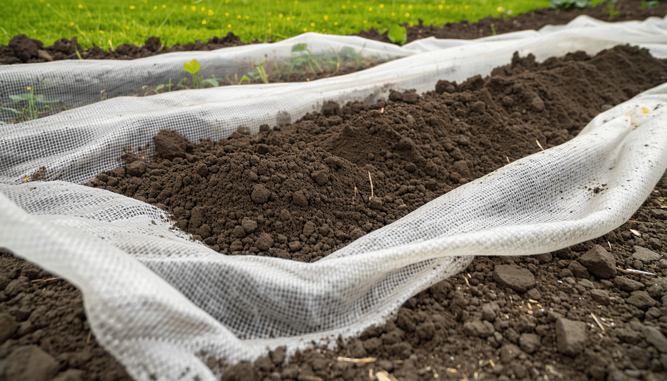 zasłoniłam grządkę agrowłókniną na zimę, a wiosną ziemia była gotowa do sadzenia bez konieczności kopania. sprawdź, jak ta metoda ułatwia przygotowanie ogrodu na nowy sezon.