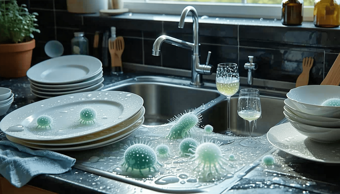 zostawianie mokrych naczyń w zlewie może prowadzić do rozwoju bakterii. dowiedz się, dlaczego warto unikać tego nawyku, aby zachować czystość i zdrowie w kuchni.