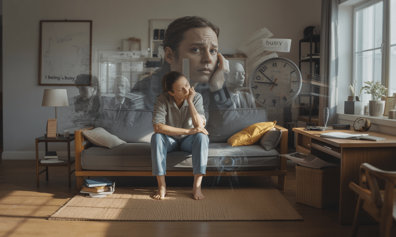 dowiedz się, dlaczego czujemy winę za odpoczynek w ciągu dnia i jak psychologia tłumaczy dziedzictwo kultury ciągłego bycia zajętym.