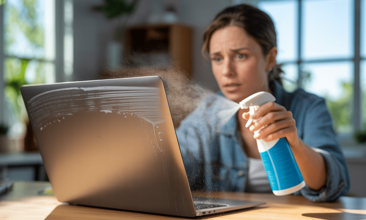dowiedz się, dlaczego czyszczenie ekranu laptopa sprayem do szyb może zniszczyć powłokę antyodblaskową i jak bezpiecznie dbać o ekran swojego urządzenia.