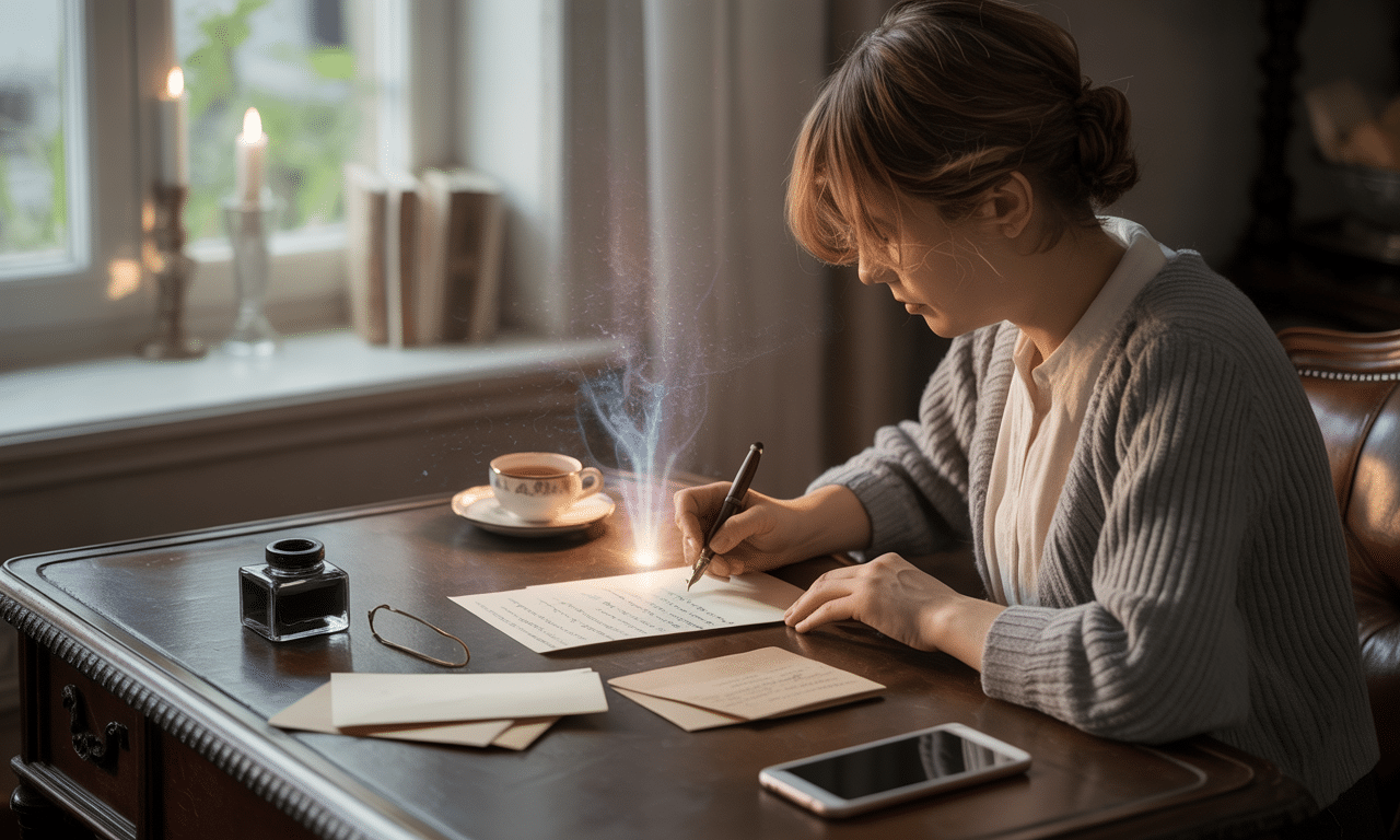 odkryj, dlaczego osoby piszące listy głębiej przetwarzają emocje niż podczas wysyłania wiadomości tekstowych. poznaj zalety tradycyjnej korespondencji dla lepszego wyrażania uczuć.