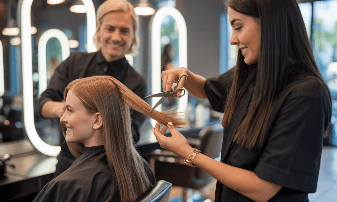 fryzjerzy dzielą się skuteczną techniką przycinania końcówek, dzięki której włosy wyglądają na gęstsze i zdrowsze. odkryj sekret grubych i pełnych włosów!