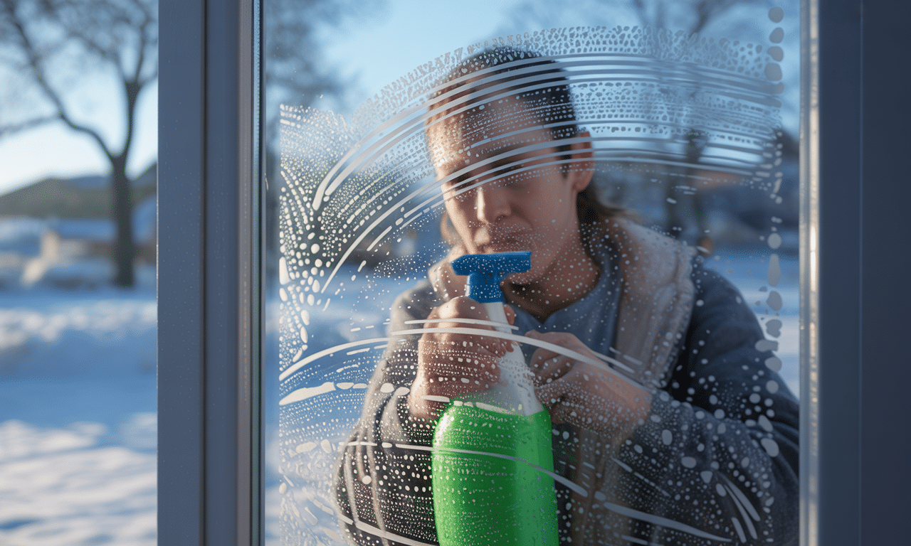 myłam okna zimą i nie wiedziałam, że mróz sprawia, że detergent zostawia smugi, co utrudnia czyszczenie szyb.
