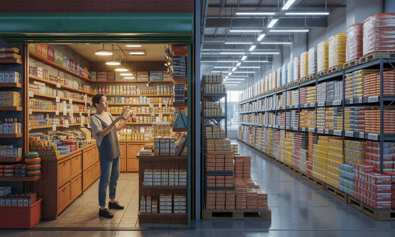 dowiedz się, dlaczego ten sam produkt kosztuje 40% więcej w małym sklepie niż w hurtowni i jak możesz zaoszczędzić na zakupach.