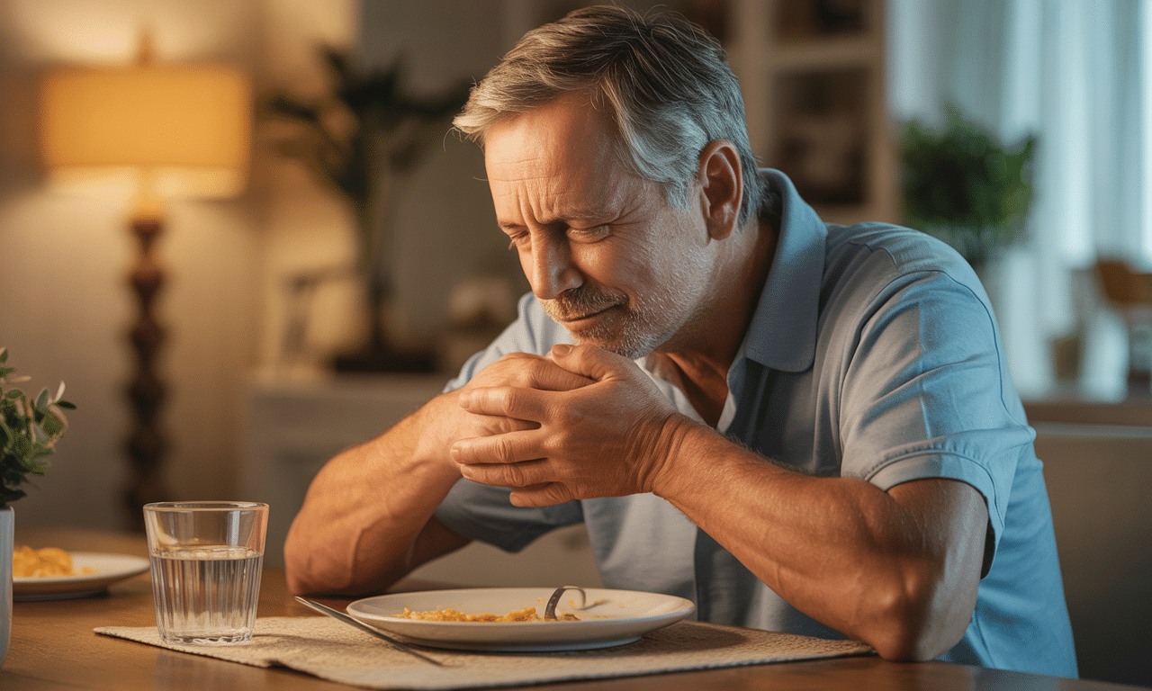 po 60. roku życia kaszel po każdym posiłku może świadczyć o refluksie cichym, który nie powoduje bólu, ale wymaga uwagi i odpowiedniego leczenia.