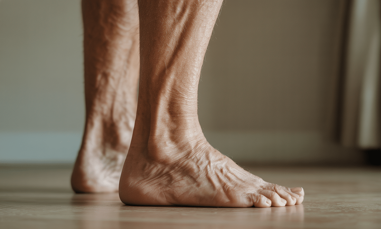 dowiedz się, dlaczego mięsień łydki słabnie jako pierwszy po 60. roku życia, co utrudnia stawanie na palcach, oraz jak zadbać o jego siłę i sprawność.