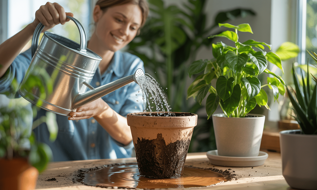 dowiedz się, dlaczego podlewanie roślin doniczkowych od spodu jest skuteczniejsze niż tradycyjne podlewanie od góry i jak to zrobić, aby twoje rośliny zdrowo rosły.