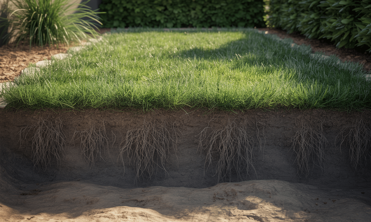 podlewałam trawnik rzadko, ale głęboko – dzięki temu korzenie sięgnęły głębiej, co pomogło trawnikowi przetrwać suszę. dowiedz się, jak odpowiednie podlewanie wpływa na zdrowie trawnika.