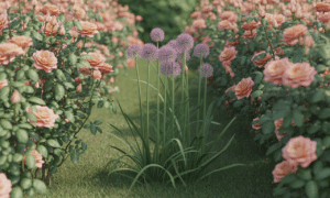 posadziłam czosnki ozdobne między różami – piękne, odporne na mszyce i kwitnące do późnego lata. sprawdź, jak stworzyć efektowny i trwały ogród pełen kolorów!