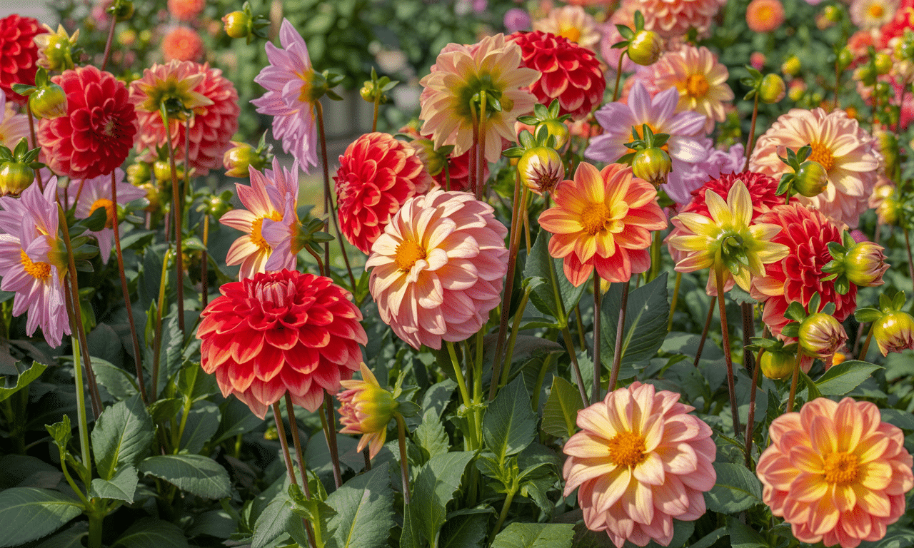 doświadczenia z sadzeniem dali w pełnym słońcu - kwitły nieprzerwanie od lipca aż do pierwszych przymrozków. sprawdź, jak to zrobić samodzielnie!