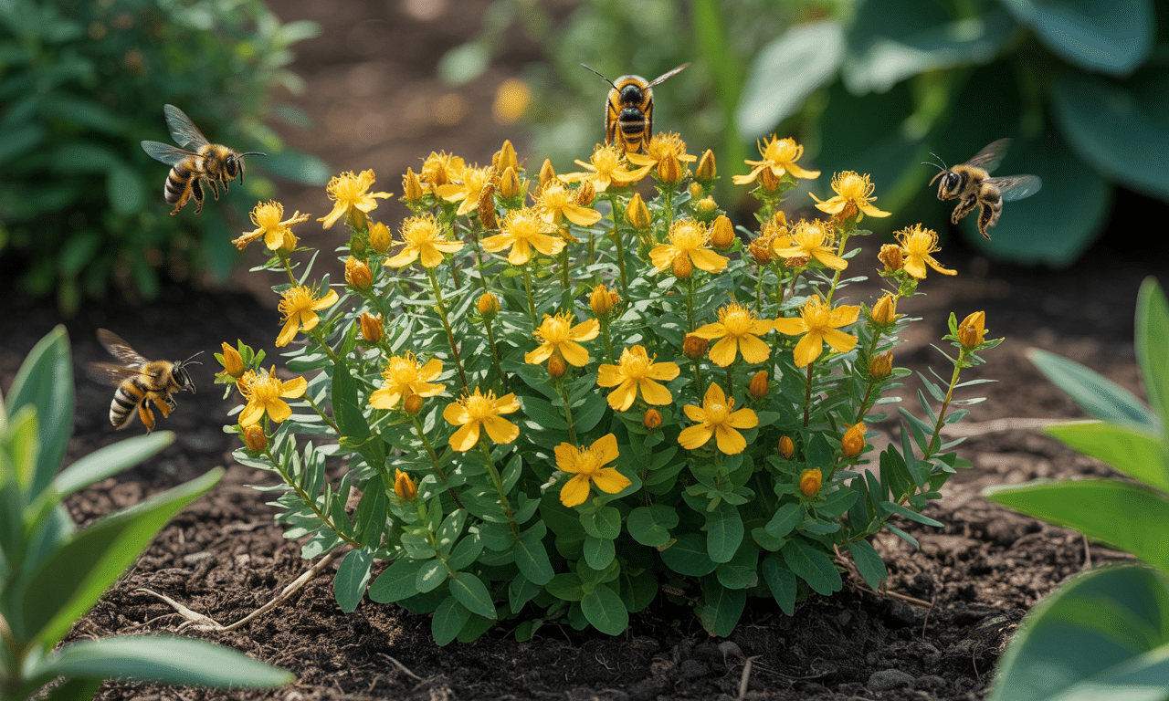 posadziłam dziurawiec w ogrodzie – nie tylko cieszy oko pięknymi kwiatami, ale także przyciąga pszczoły, które go uwielbiają. dowiedz się, jak dbać o tę roślinę i wspierać lokalne pszczoły.