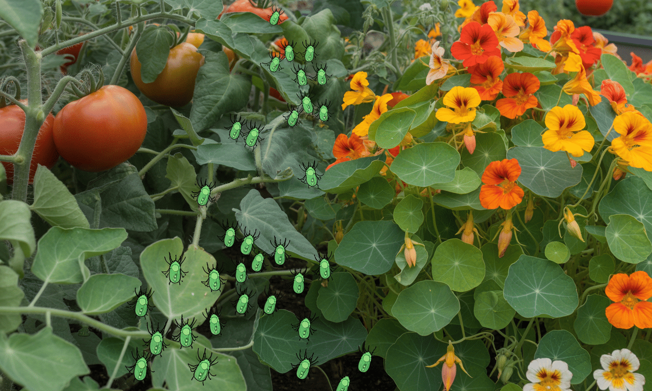 posadziłam nasturcje obok pomidorów – mszyce wolały nasturcje i zostawiały pomidory w spokoju. odkryj, jak naturalnie chronić swoje warzywa przed szkodnikami.