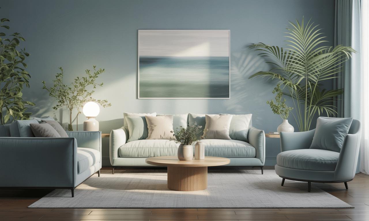 psychologia wyjaśnia, dlaczego osoby wybierające chłodne kolory w domu pragną osiągnąć spokój wizualny i harmonię w otoczeniu.