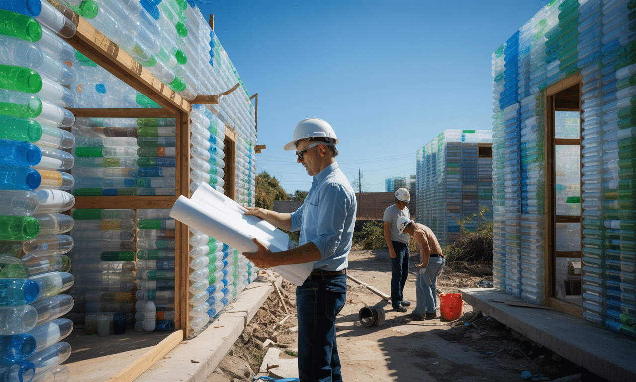 ten meksykański architekt wykorzystuje plastikowe butelki do budowy domów odpornych na trzęsienia ziemi, łącząc ekologię z innowacją i bezpieczeństwem.