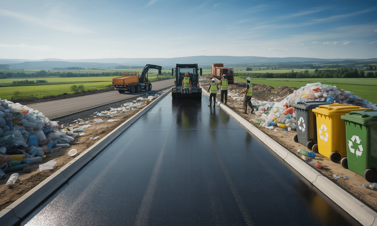 ten kraj buduje drogę z recyklingowanego plastiku, która jest trzy razy trwalsza od tradycyjnej asfaltowej. odkryj innowacyjne rozwiązania dla trwałej i ekologicznej infrastruktury drogowej.