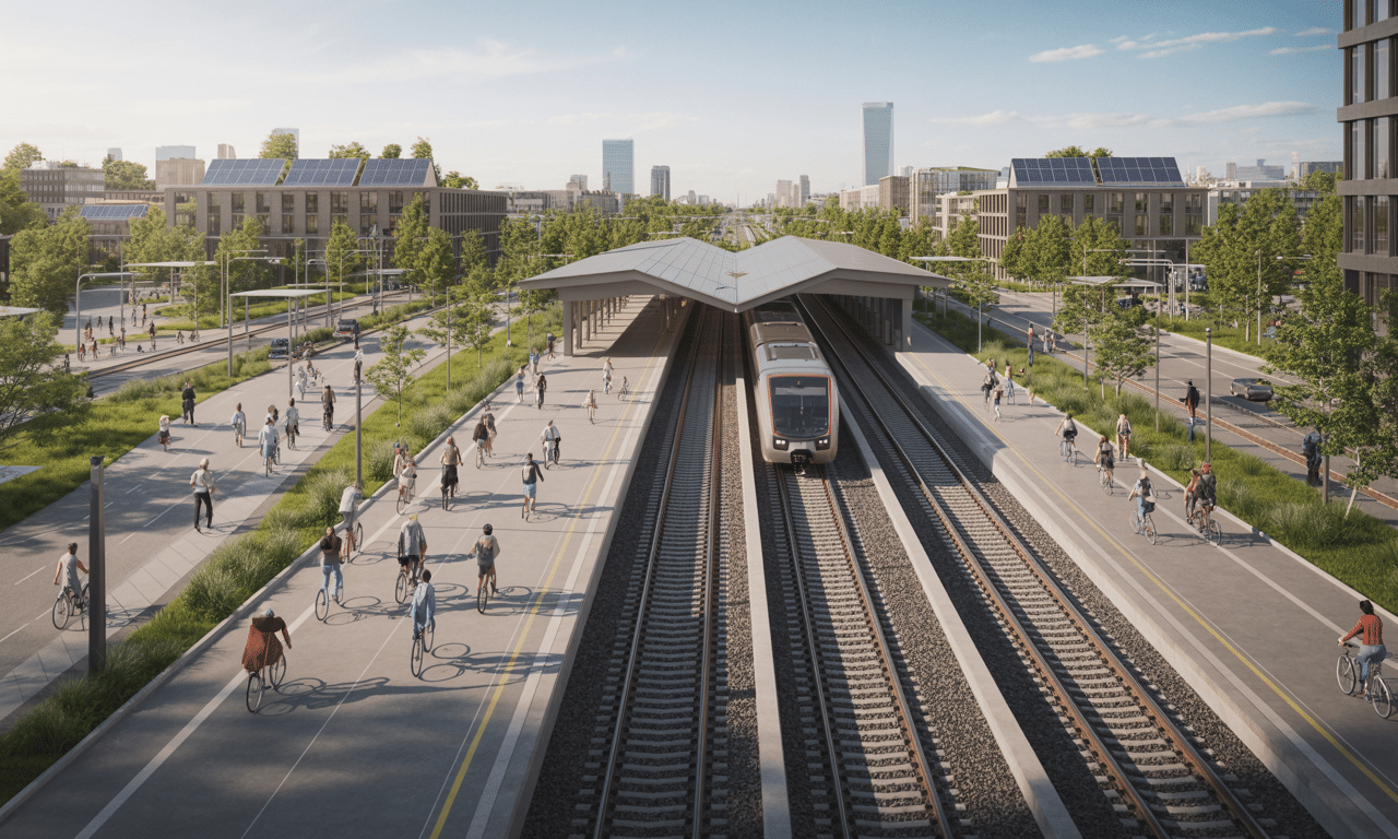 ten kraj wstrzymał budowę nowych dróg, koncentrując inwestycje wyłącznie na rozwój kolei i infrastruktury rowerowej, promując zrównoważony transport i ekologię.