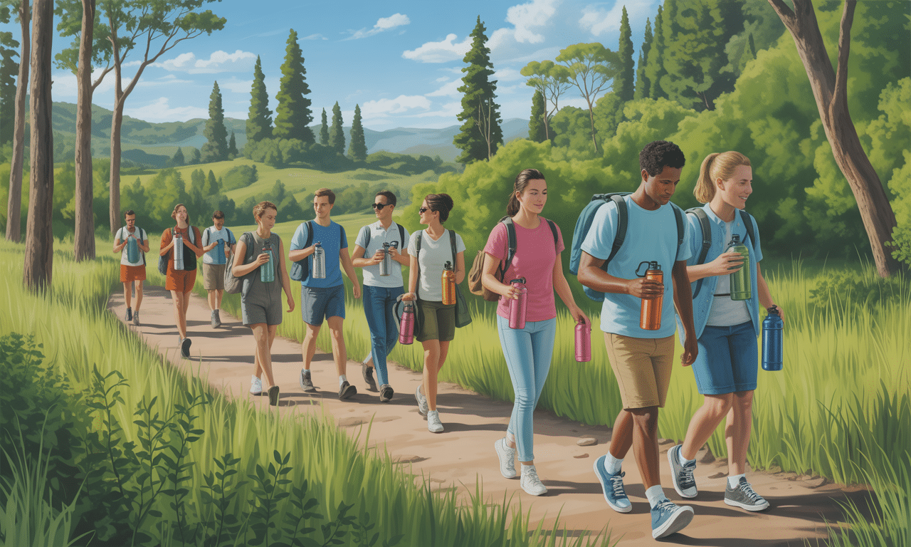 ten kraj wprowadził zakaz plastikowych butelek w parkach narodowych, a turyści zaczynają przynosić własne butelki, aby chronić środowisko i cieszyć się naturą.