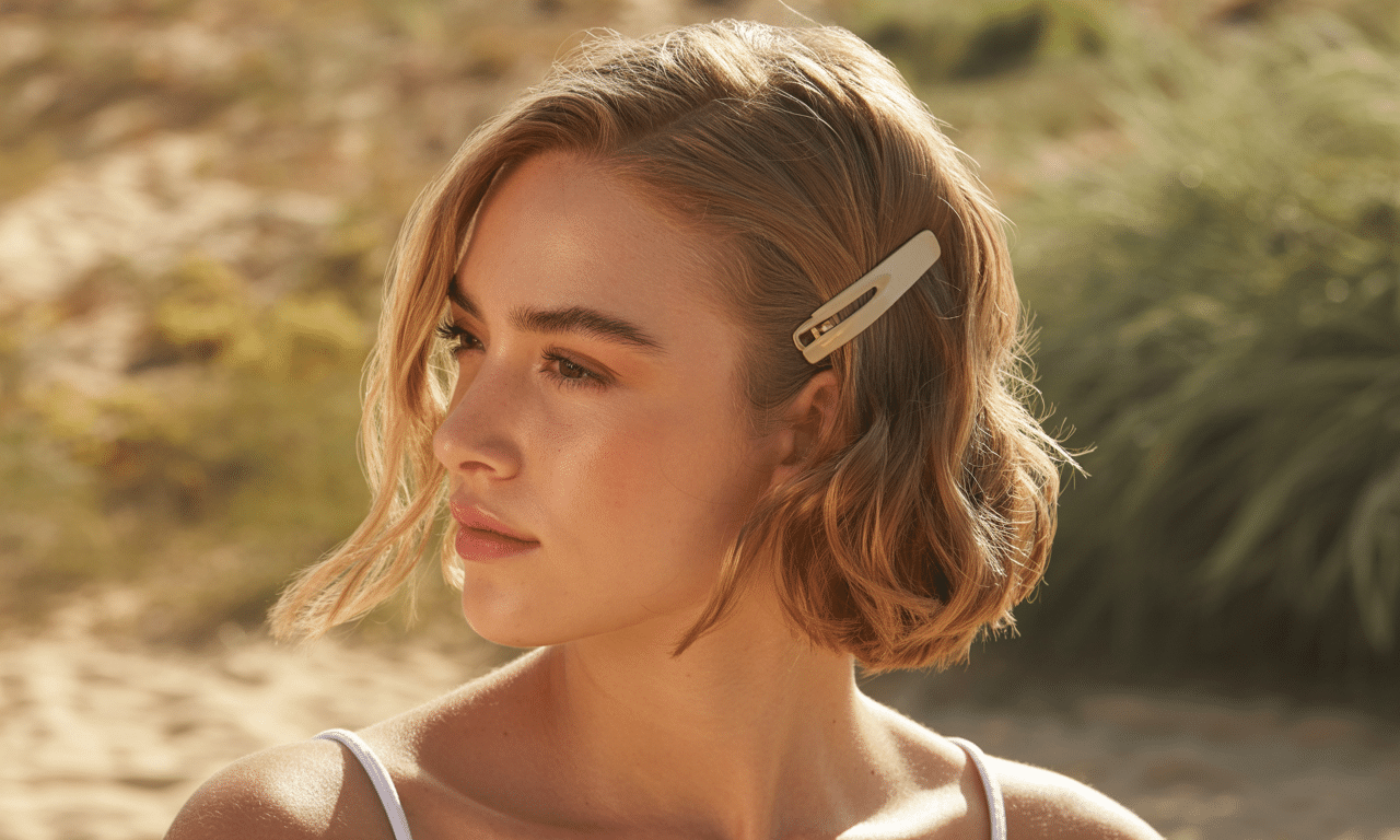 odkryj prosty trik ze spinką, który tworzy efekt „upięcia bez upięcia” – idealny na letnie dni. szybka i stylowa fryzura na każdą okazję!