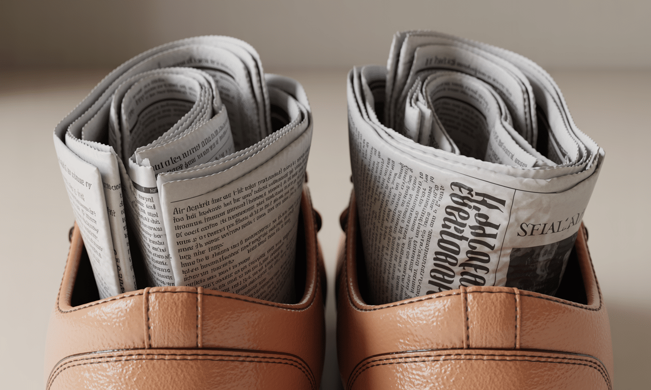 ten prosty trik z papierem gazetowym skutecznie pochłania wilgoć w butach szybciej niż suszarka, zapewniając suchy komfort na co dzień.