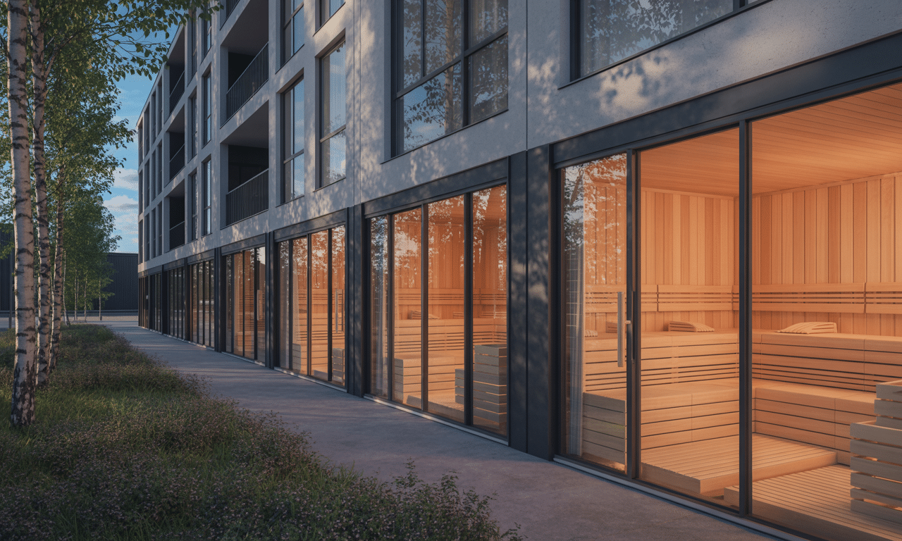 w finlandii każda nieruchomość mieszkalna, nawet bloki, musi mieć obowiązkowo saunę, co podkreśla znaczenie tej tradycji w codziennym życiu finów.