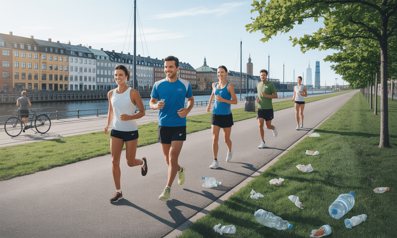 w kopenhadze biegacze zbierają śmieci podczas treningu, zdobywając punkty lojalnościowe. połącz aktywność fizyczną z ochroną środowiska i zyskaj nagrody za swój wysiłek.