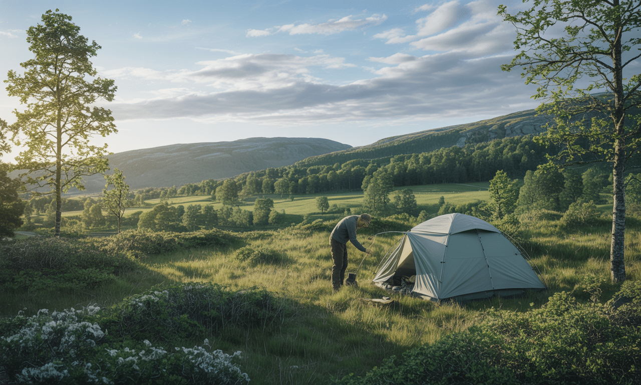 w norwegii każdy obywatel ma prawo biwakować na cudzej ziemi dzięki tradycyjnemu „prawu do wędrowania”, które istnieje od wieków i pozwala na swobodne korzystanie z natury.