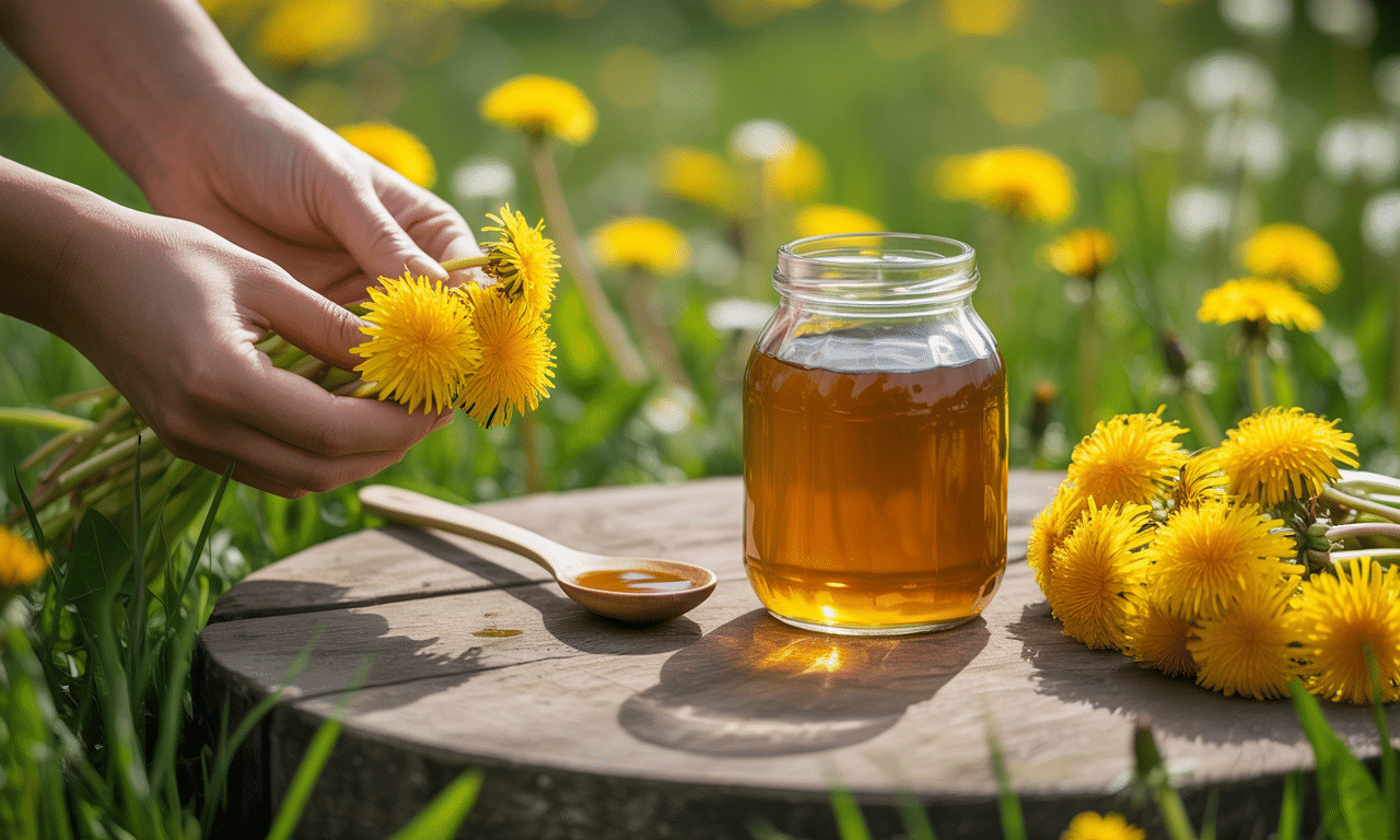 zamiast usuwać mniszki lekarskie, przygotuj z nich zdrowy, smaczny i darmowy syrop – naturalny sposób na poprawę zdrowia i wykorzystanie darów natury.