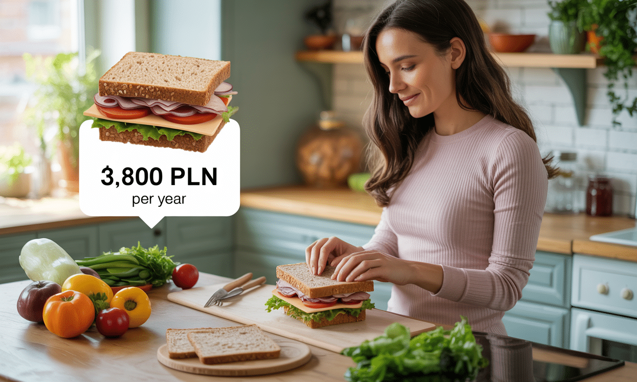 odkryj, jak zamiana codziennej kanapki z delikatesów na domową może zaoszczędzić 3 800 zł rocznie i poprawić jakość twojego jedzenia dzięki zdrowszym składnikom.